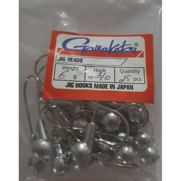 Джиг головка Gamakatsu (25 шт) 6г кр № 2/0