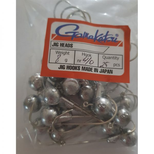 Джиг головка Gamakatsu (25 шт) 8 г кр № 4/0