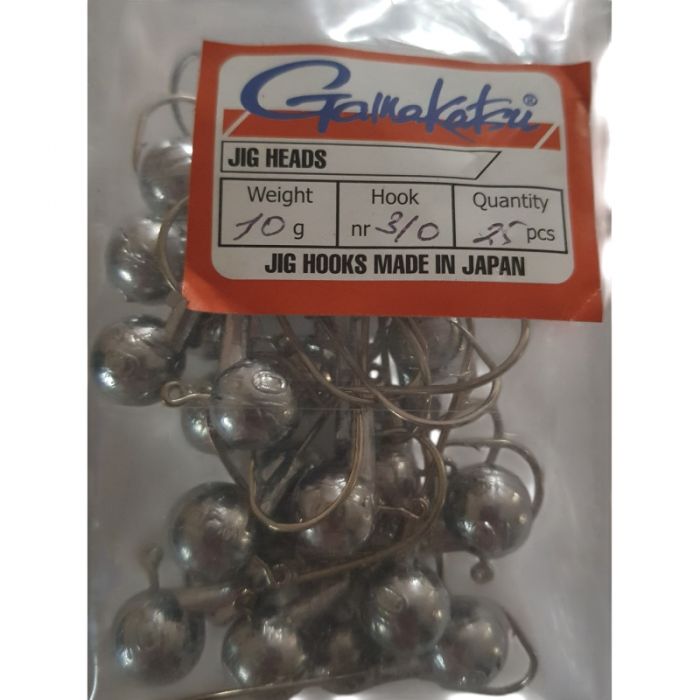 Джиг головка Gamakatsu (25 шт) 10г кр №3/0