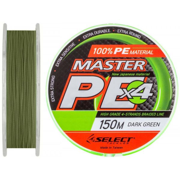 Шнур Select Master PE 150 м 0.20 мм 23 кг