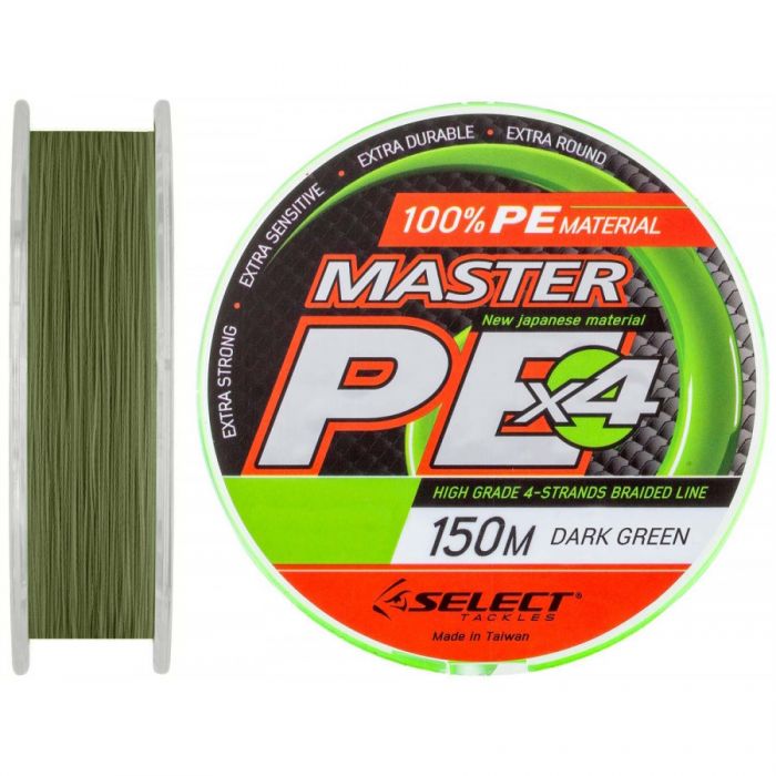 Шнур Select Master PE 150 м 0.14 мм 17 кг