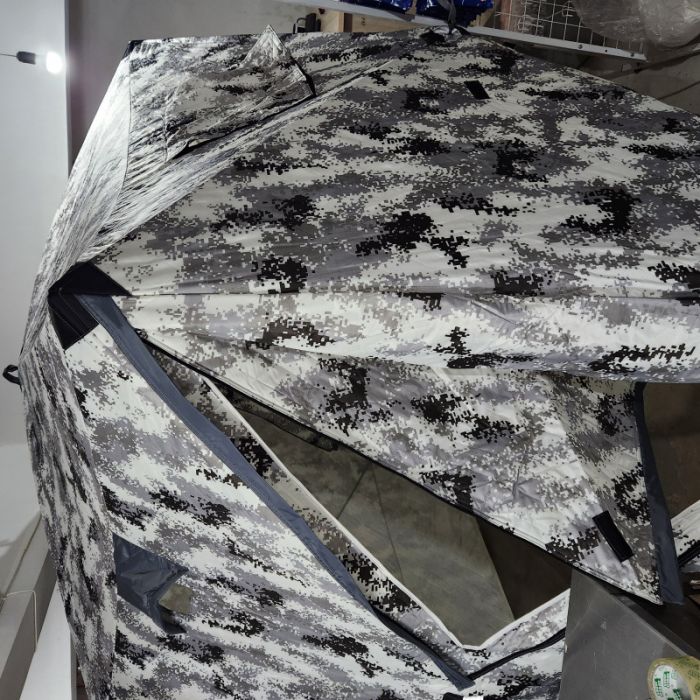 Намет для зимової риболовлі Daster КУБ 240 x 240 x 210 см утеплений (з виходом під пічну трубу)