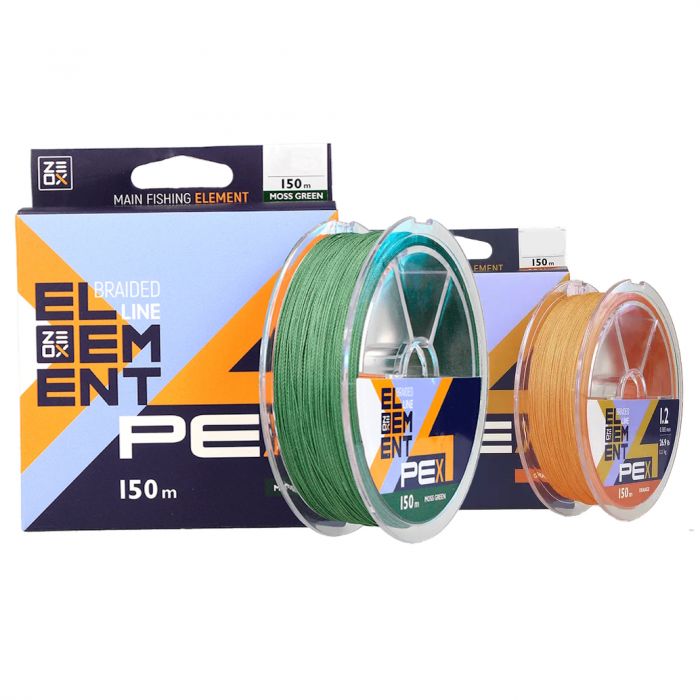 Шнур Zeox Element PE X4 150м 0.8 (0,148 мм 7,6 кг)