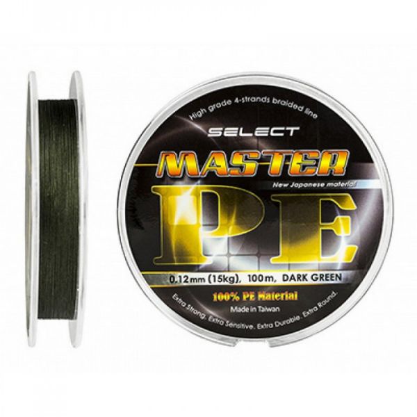 Шнур Select Master PE 100 м 0.08 мм 11 кг