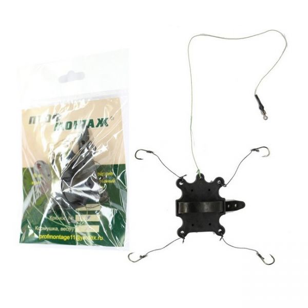 ПрофМонтаж снасть макушатник оснащений 4 гачки 50 г
