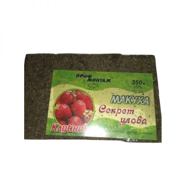 Жмых ароматизированный Проф Монтаж "Клубника" 350 г