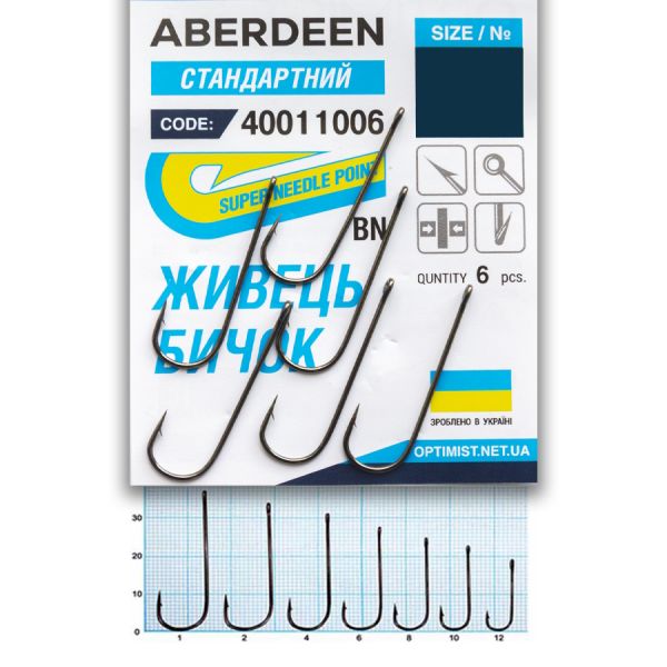 Гачок Optimist Aberdeen BN № 2 (стардарт)