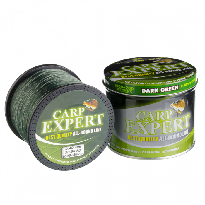 Волосінь коропова Carp Expert 0.4 mm DARK GREEN 1000+200 м