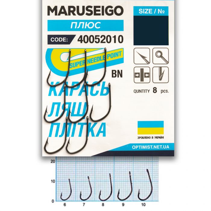 Гачок Optimist Maruseigo ring BN № 10 (плюс)